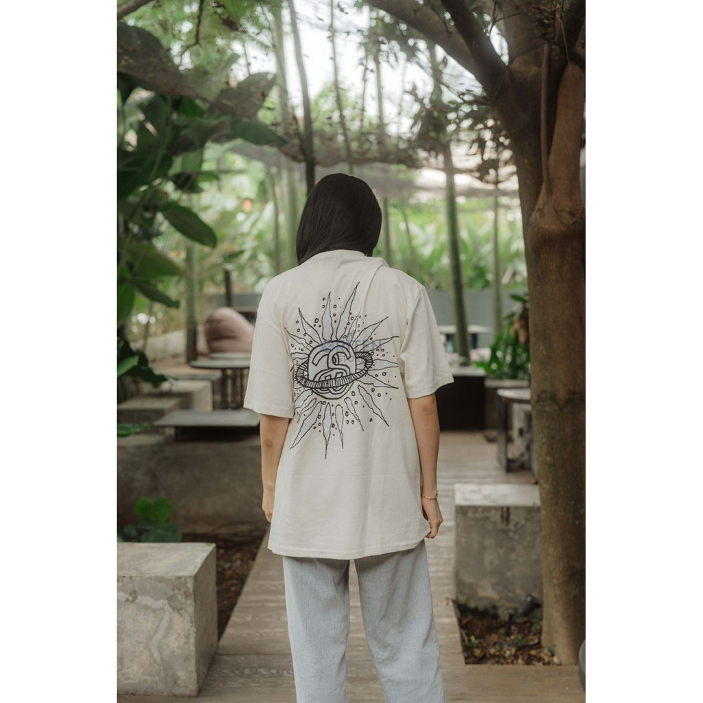 Ramadhan - COD Kaos Stussy Look Beyond Tee Natural Original / Baju Kaos Stussy  T-shirt pria Unisex 