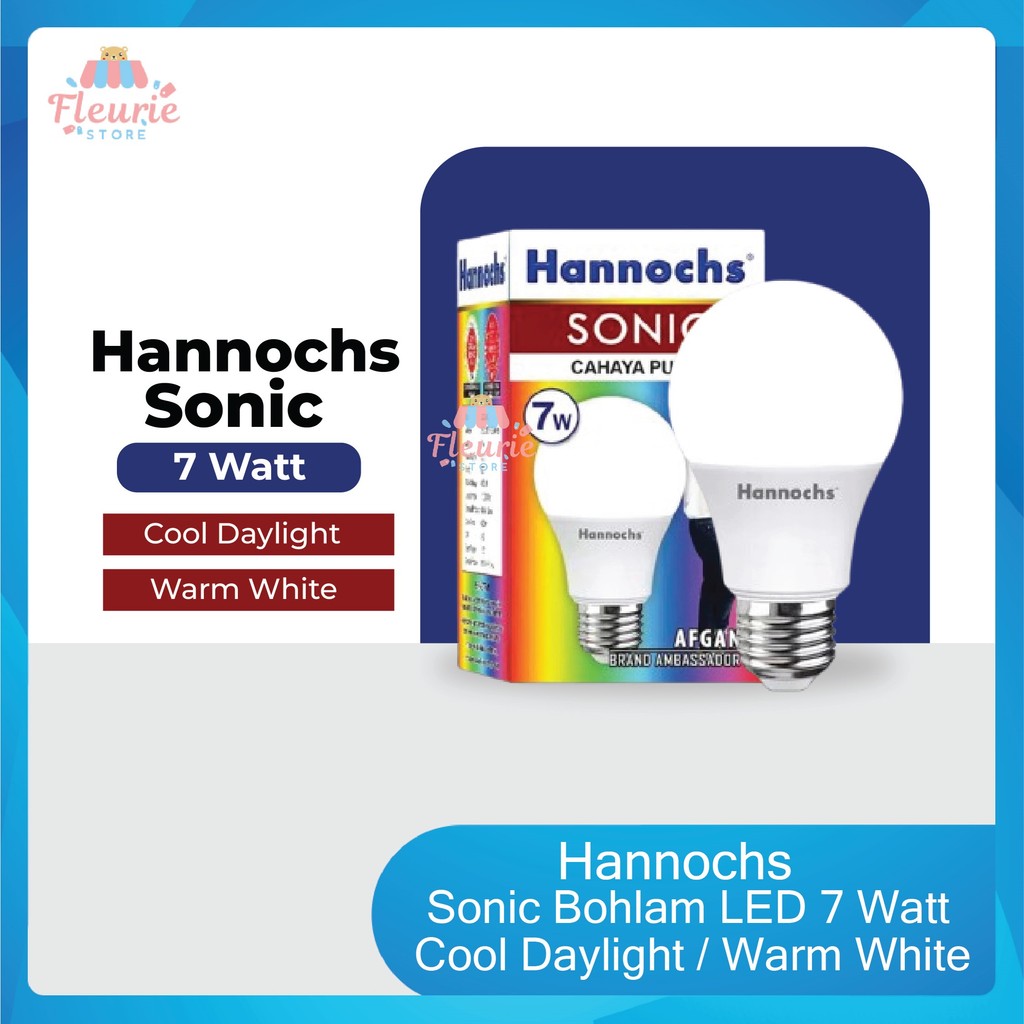 HANNOCHS Sonic Bohlam LED 7 Watt Cool Daylight / Warm White - Lampu Hannochs