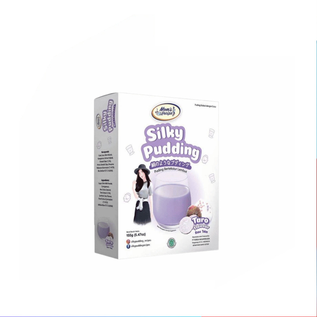 [UniGrosir] Silky Pudding Forisa Taro Mom's Recipe 155 g PUYO Susu Puding