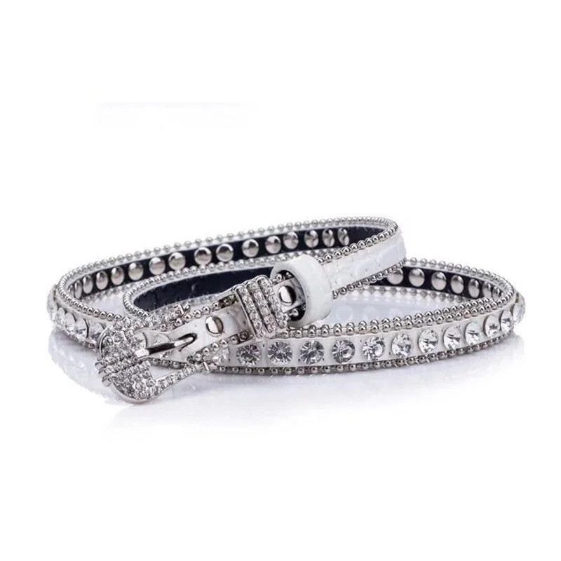 Sabuk Pola Buaya Baru Pu Sabuk Slim Kulit Palsu Wanita