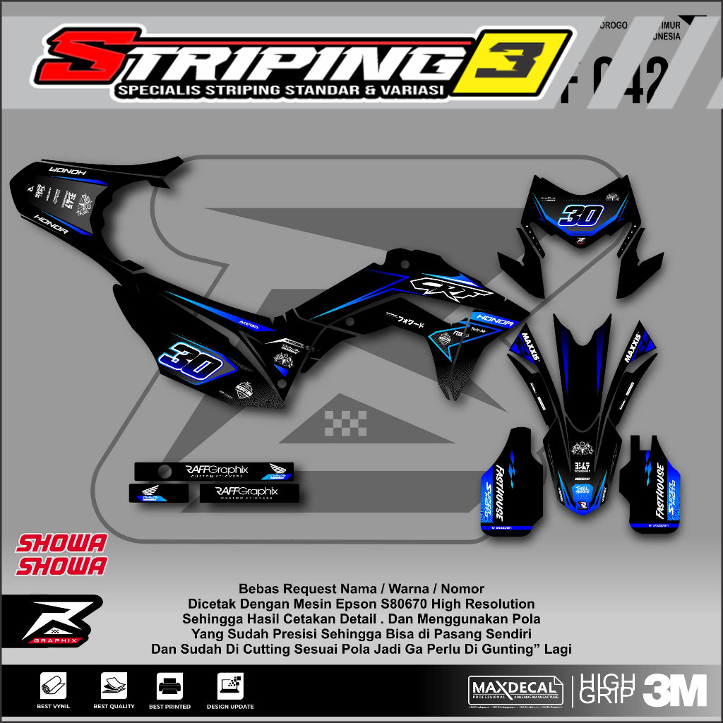 DECAL CRF 150 L / STICKER DECAL CRF 150 DECAL CRF 150 L / STICKER DECAL CRF 150