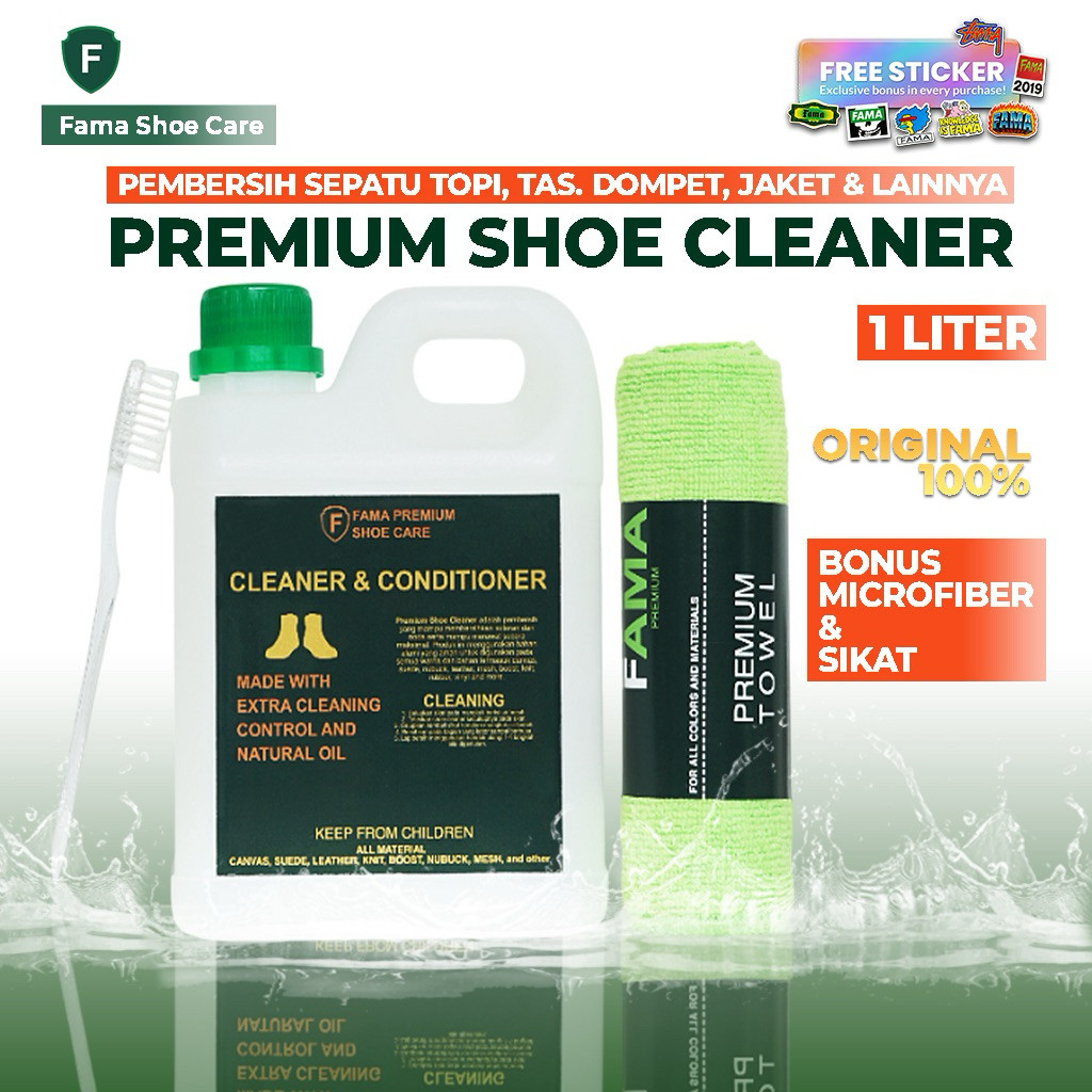 FAMA-Shoe Cleaner 1Liter-pembersih sepatu-sabun sepatu-Fama Shoes Cleaner-Fama Shoe Cleaner