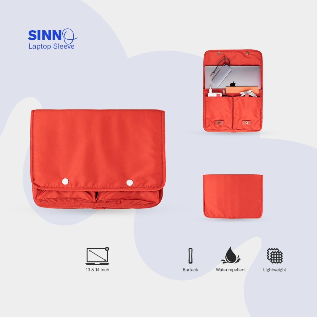 Theias|| Laptop Sleeve Sinno Visval - Tas Laptop - Laptop Case