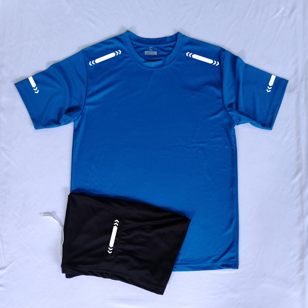 Setelan Seragam Baju+Celana olahraga Futsal Pendek Sablon DTF SET PL016