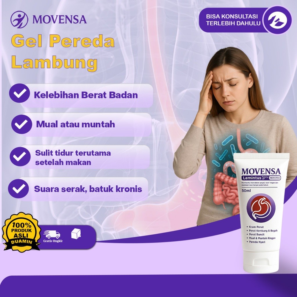 Movensa Tummy Gel Lemintus Original Krim Aman Atasi Nyeri Perut dan Gangguan Lambung