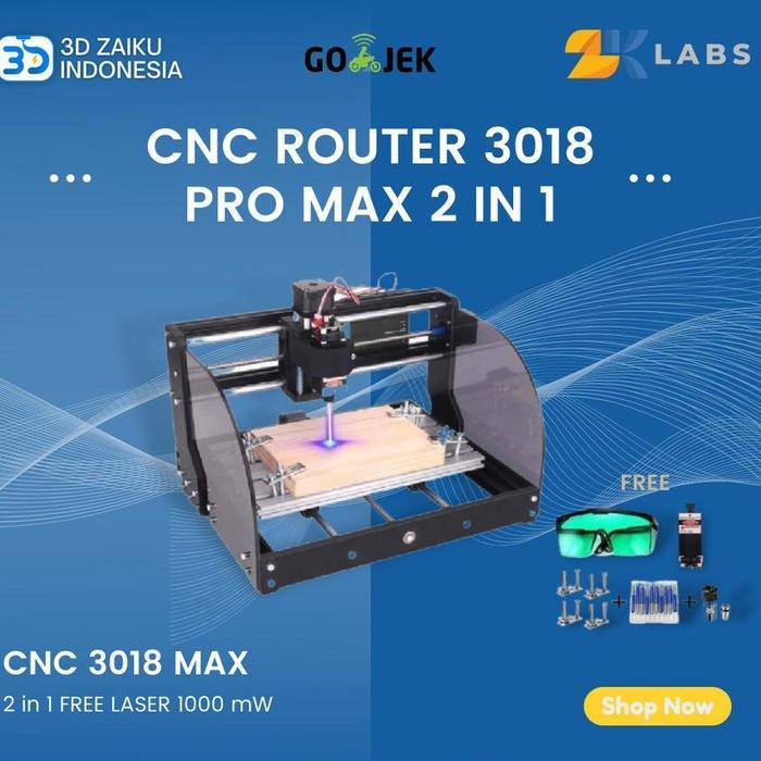 CNC Router 3018 PRO MAX 2 in 1 Cut and Engrave FREE Laser 1000 mW