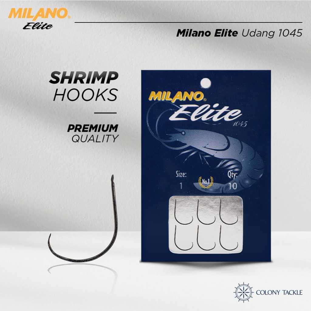 TERLARIS Mata Kail- Pancing Milano Elite Shrimp/Udang 1045 - Super Tajam