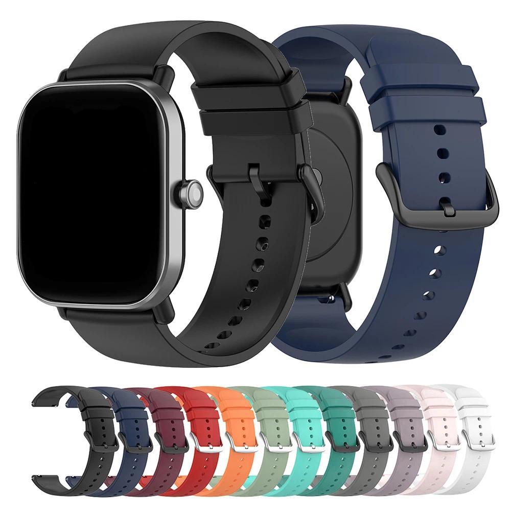 20mm 22mm Silicone Strap For Huami Amazfit GTS 4/2 Mini GTS 3 GTR 4 3 2 Replacement Watch Band for A
