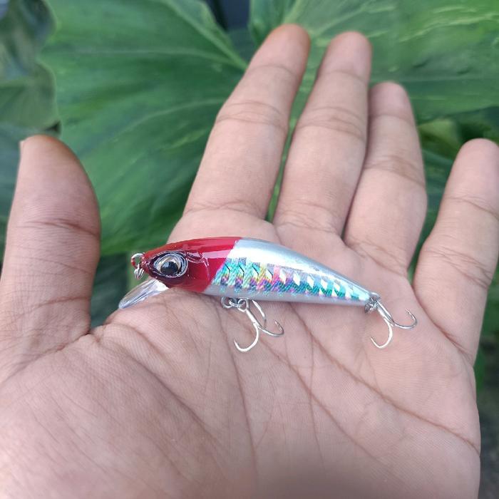 UMPAN PANCING CASTING MINOW LURE FACTORY MODEL ASTUTI 5.5CM/6GR - 3X STRONG TREBLE - 3