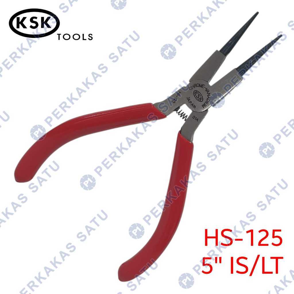TANG SNAP RING 5" LURUS TUTUP 125 MM KSK TOOLS HS-125 JAPAN SNAPRING CIRCLIP PLIERS 125MM INTERNAL S