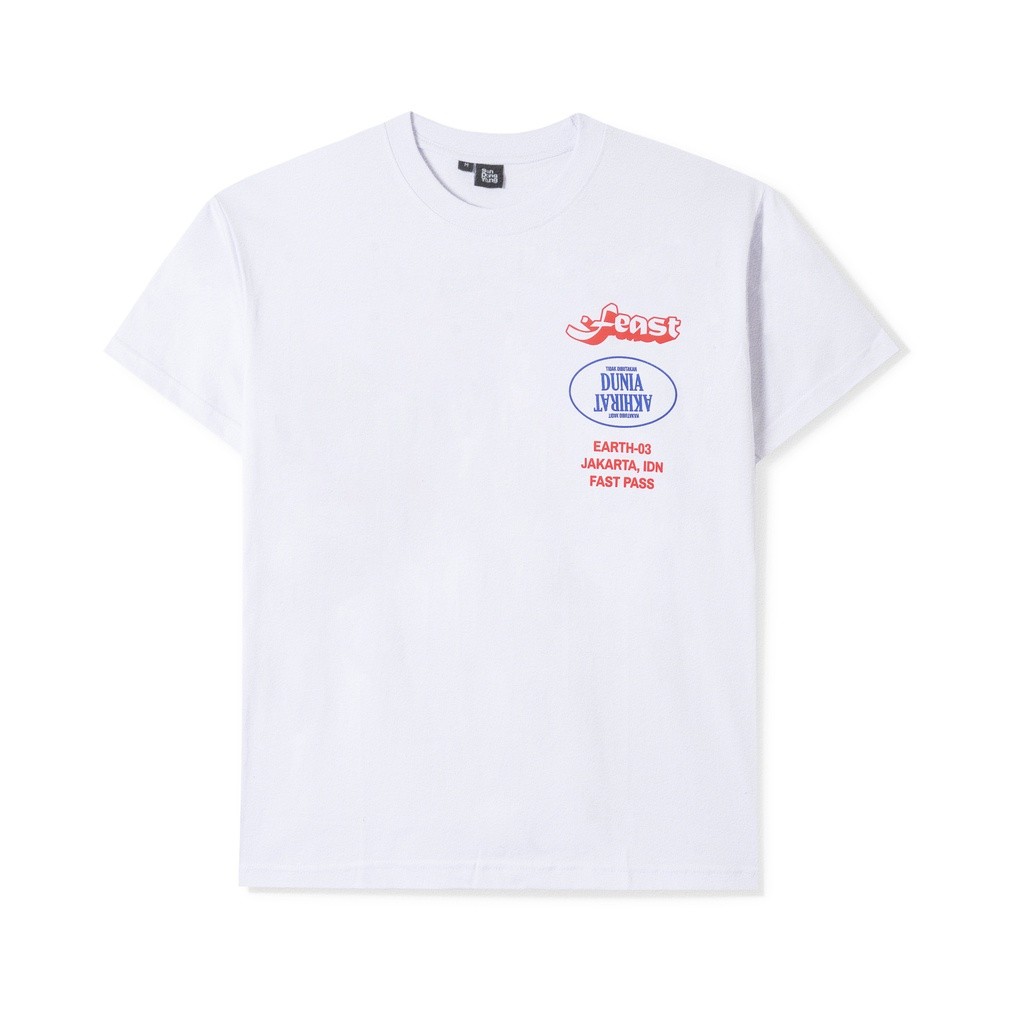 .Feast - Kelelawar Reissue White T-shirt -Kaos