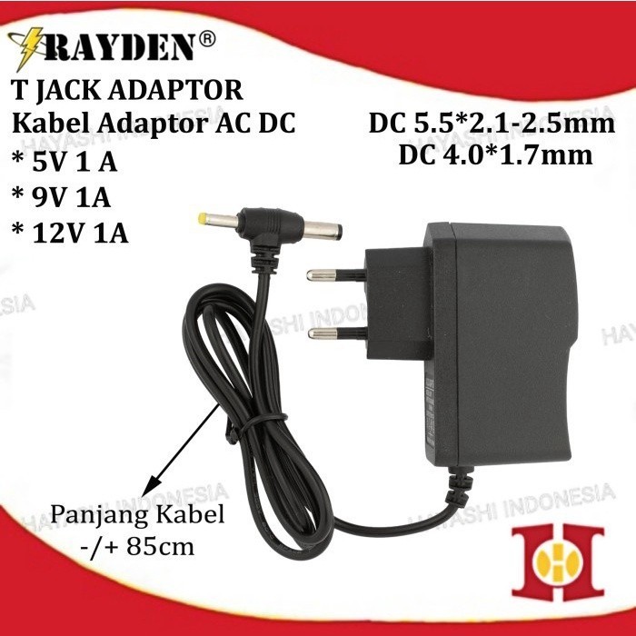 Adaptor AC DC 5V 9V 12V 1A Switching Power Supply STB CCTV Jack T