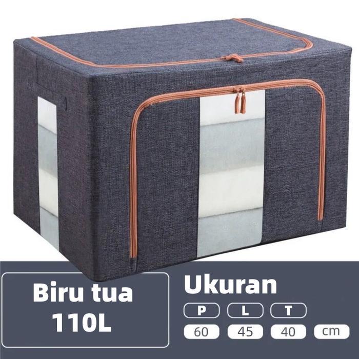 Mhola Mhol  -  110L Besar UK/Storage box Lipat Besar Organizer box Kamar Asrama Kotak penyimpanan Ru