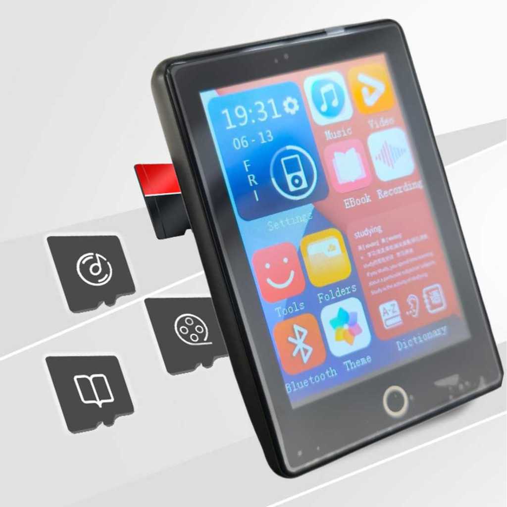 ALianDream MP3 Digital Audio Player Bluetooth 5.0 300mAh 2.5 Inch - S301 -AGT