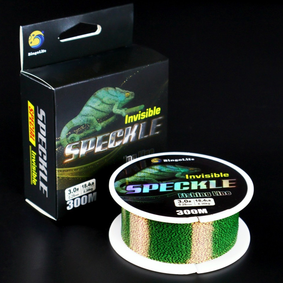 Invisible Speckle 300m Senar Pancing Tak Terlihat 0.6# ~ 8.0# Gradien Maroon Bionik Nilon Warna Beru