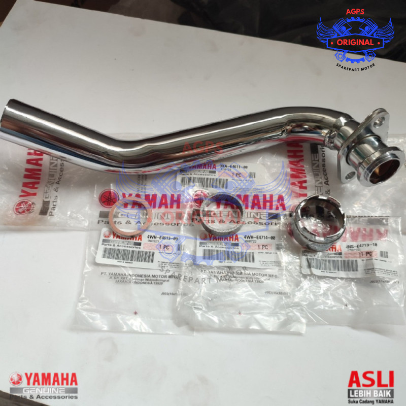 Leher Knalpot Set Cincin Paking Knalpot Chrome Fizr F1Zr Fiz R Original