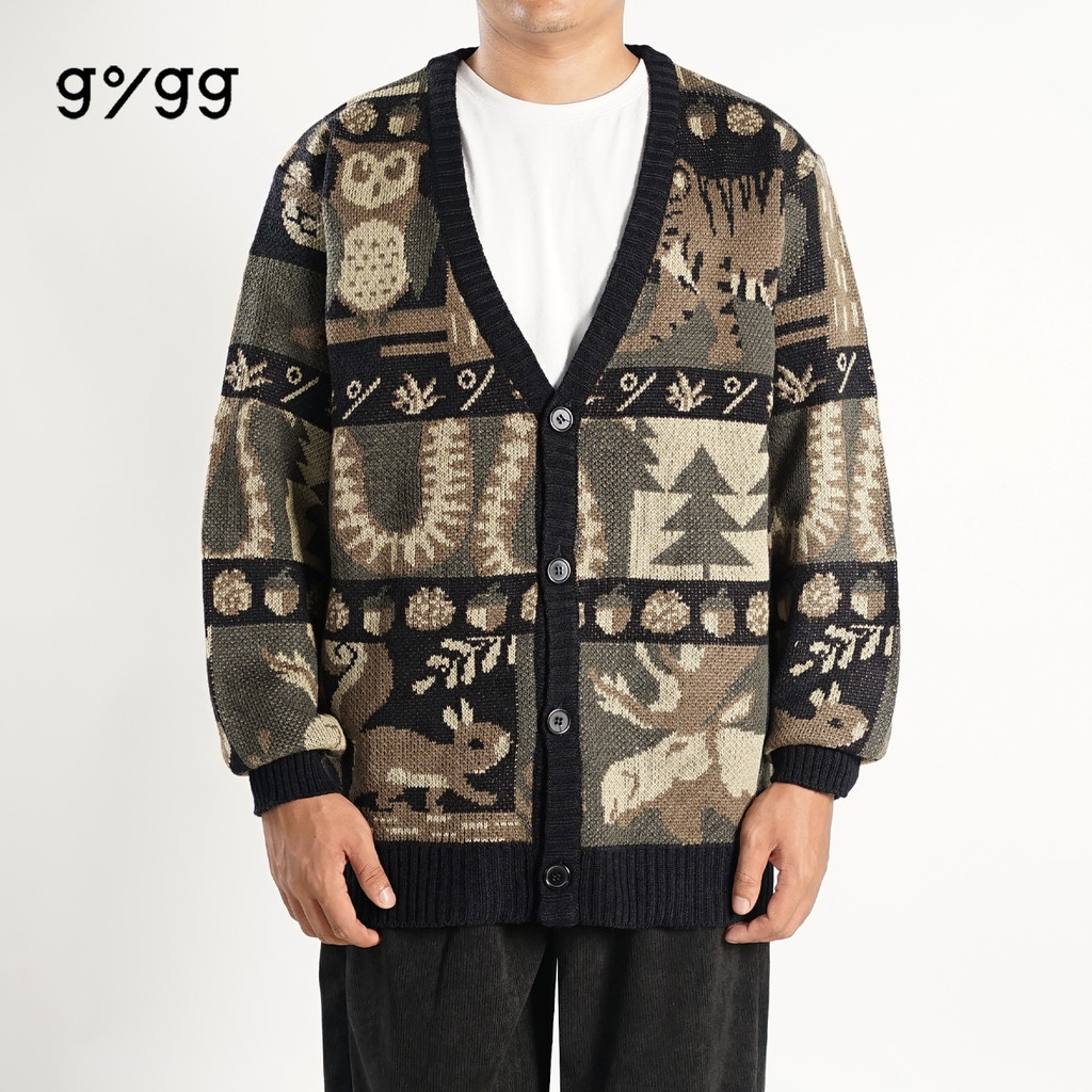 Gigg - Maze - Sweater Knit Etnic Rajut Premium - Jaket Rajut Ariel