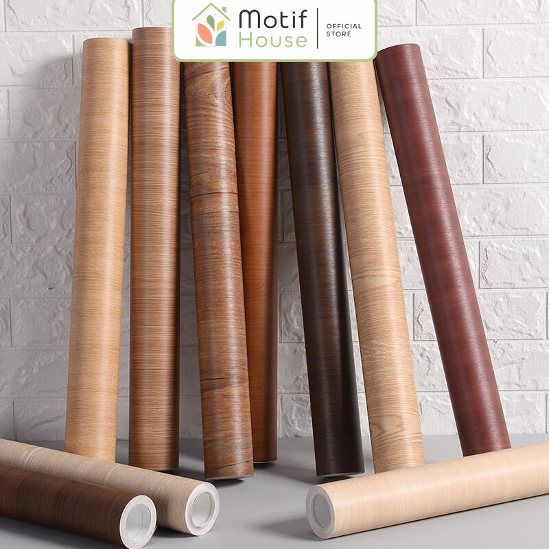 Wallpaper Stiker Serat Kayu Dinding Lemari Pintu Doff (Tidak Glossy) Kusen Meja Kursi Kerajinan Pela