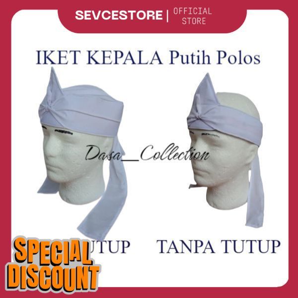 IKET KEPALA PUTIH POLOS - BLANGKON SUNDA DAN JAWA PUTIH POLOS - UDENG TERBARU PUTIH POLOS UP