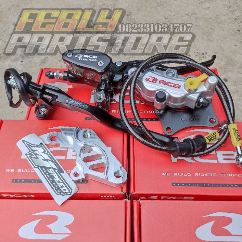 MASTER KALIPER RCB JUPITER Z VEGA R FIZ R MASTER REM RCB OVAL 14MM SET HANDLE KOPLING KALIPER RCB SI