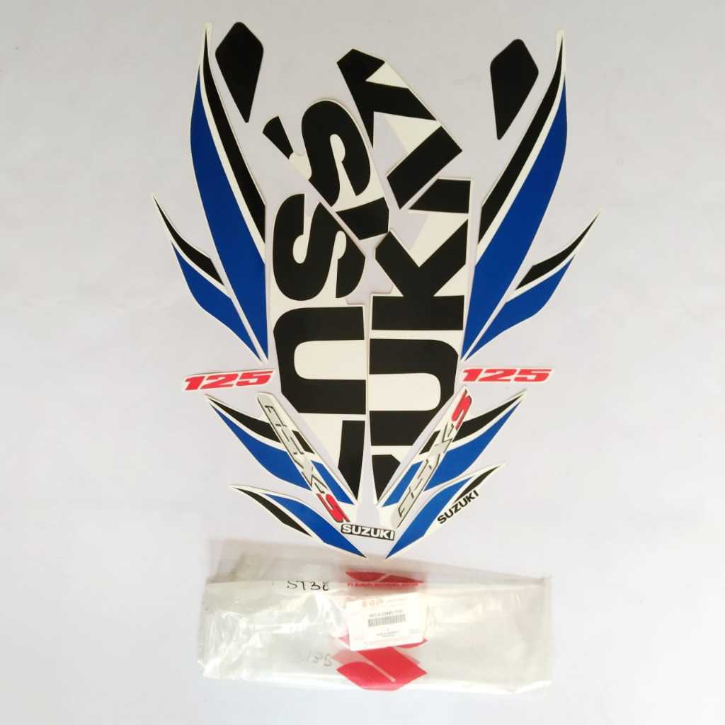 STICKER BODY STRIPING BODY MOTOR ASLI GSX-S 125  ( 68018-23K90-YUH  )