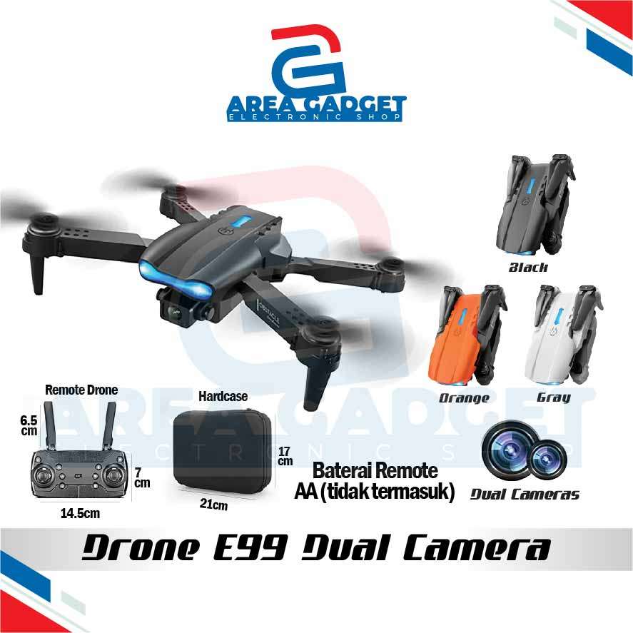 PROMO 1.1 Drone E99pro  Dual Camera Wifi Baterai 1800mAH GARANSI ORIGINAL