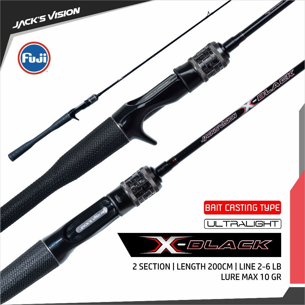 X-BLACK - Joran Pancing Ultralight Casting SP/BC Premium Series Jack's Vision