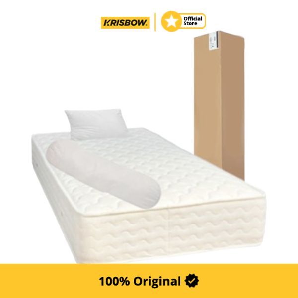 Krisbow Cloudy Kasur Foam In Box 100x200x23 cm - Putih Matras Alas Tidur Mattress Tempat Tidur