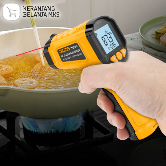 Termometer Industrial Digital Thermogun Infrared Laser LCD