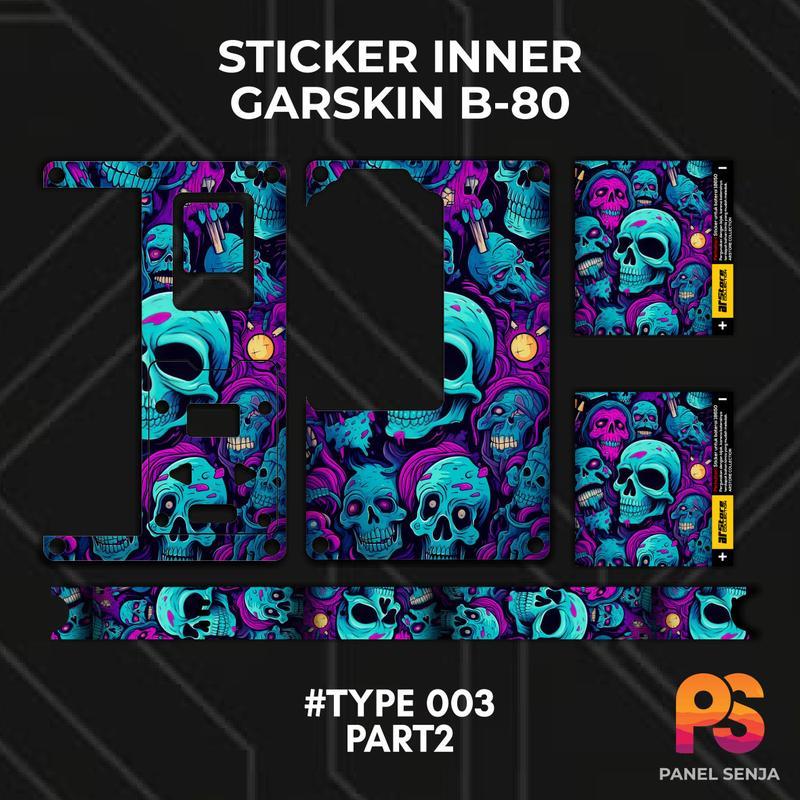 STICKER GARSKIN / STIKER INNER B-80 VINYL PREMIUM MATTE GLITER PART 2 -KOSONG.SATU.ID