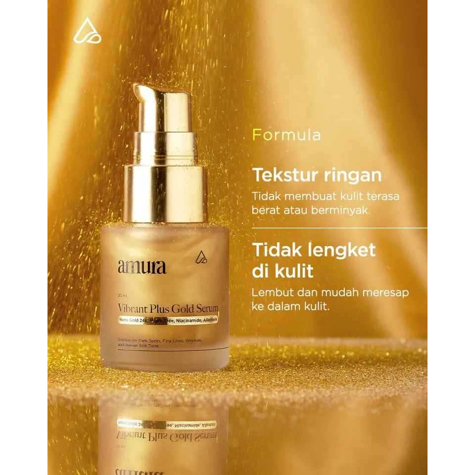 AMURA VIBRANT PLUS GOLD SERUM 20ML l Serum Gold Wajah