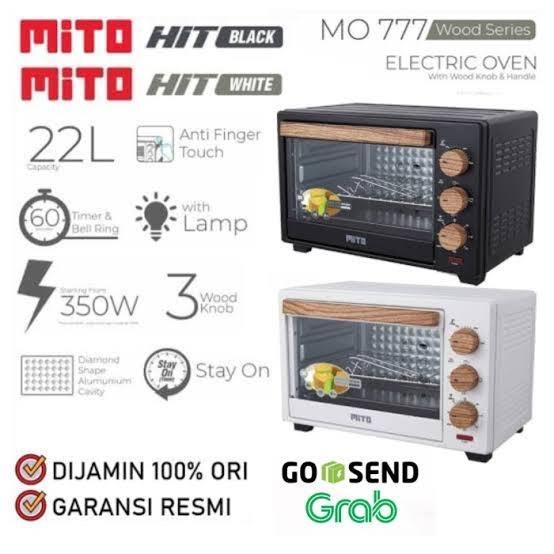 Oven mito listrik 777 22 liter low watt