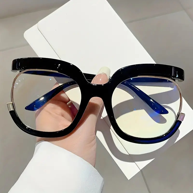 Fashion Owl Shapes Frame Glasses for Women Trendy Clear Lens Eyewear