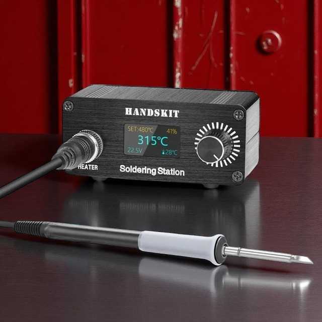 Handskit Solder Station Adjustable Temperature Anti-Static OLED 72W - T12A