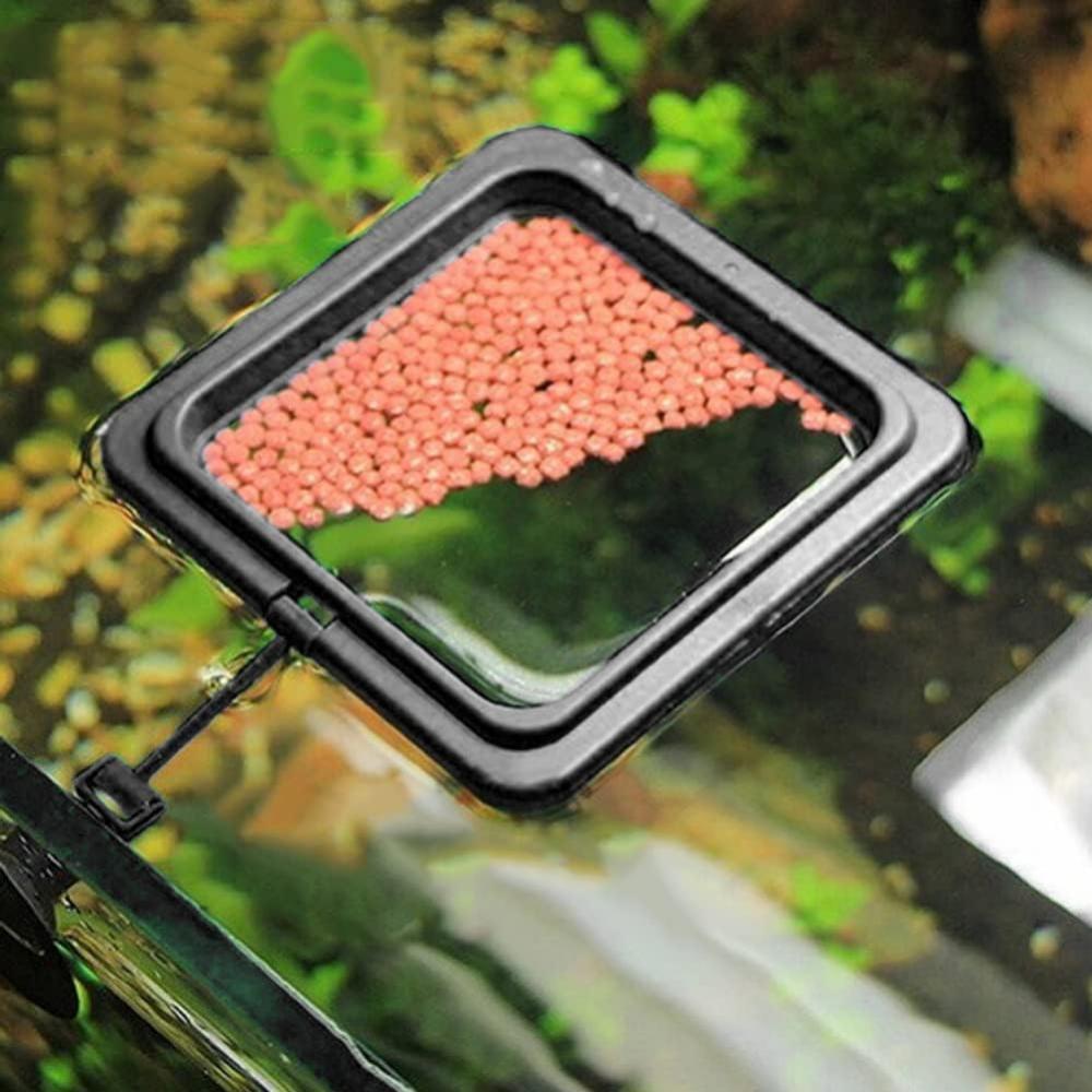 COD Alat Wadah Tempat Pemberi Makan Pakan Pelet Ikan Model Gantung Tempel Di Kaca Akuarium Ikan Besa