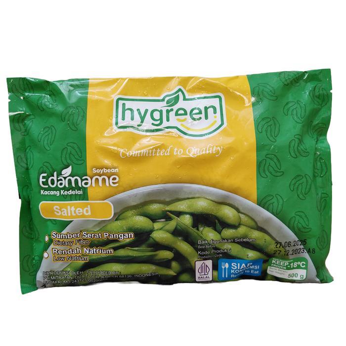 Deluxe Gurih Salted Edamame 500gr - Cemilan Kacang Kedelai Asin Jepang