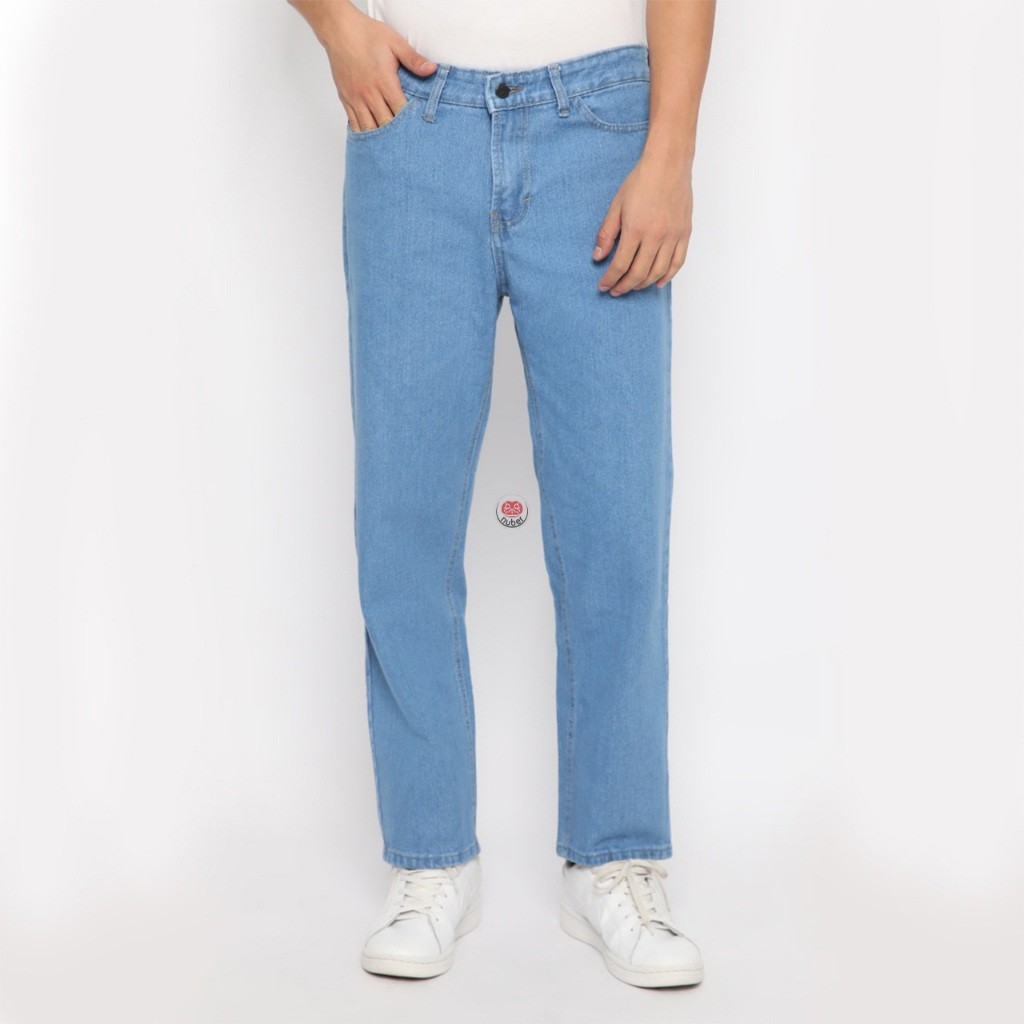 Boyfriend High waist Jeans Celana Panjang Pria Fireweed