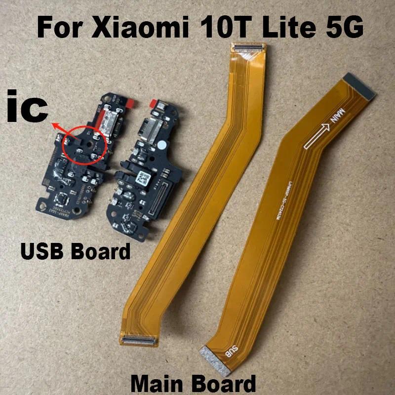 For Xiaomi 10T Lite 5G USB arging Port Dock Board Main Motherboard Flex Cable Repair Parts Fast arge