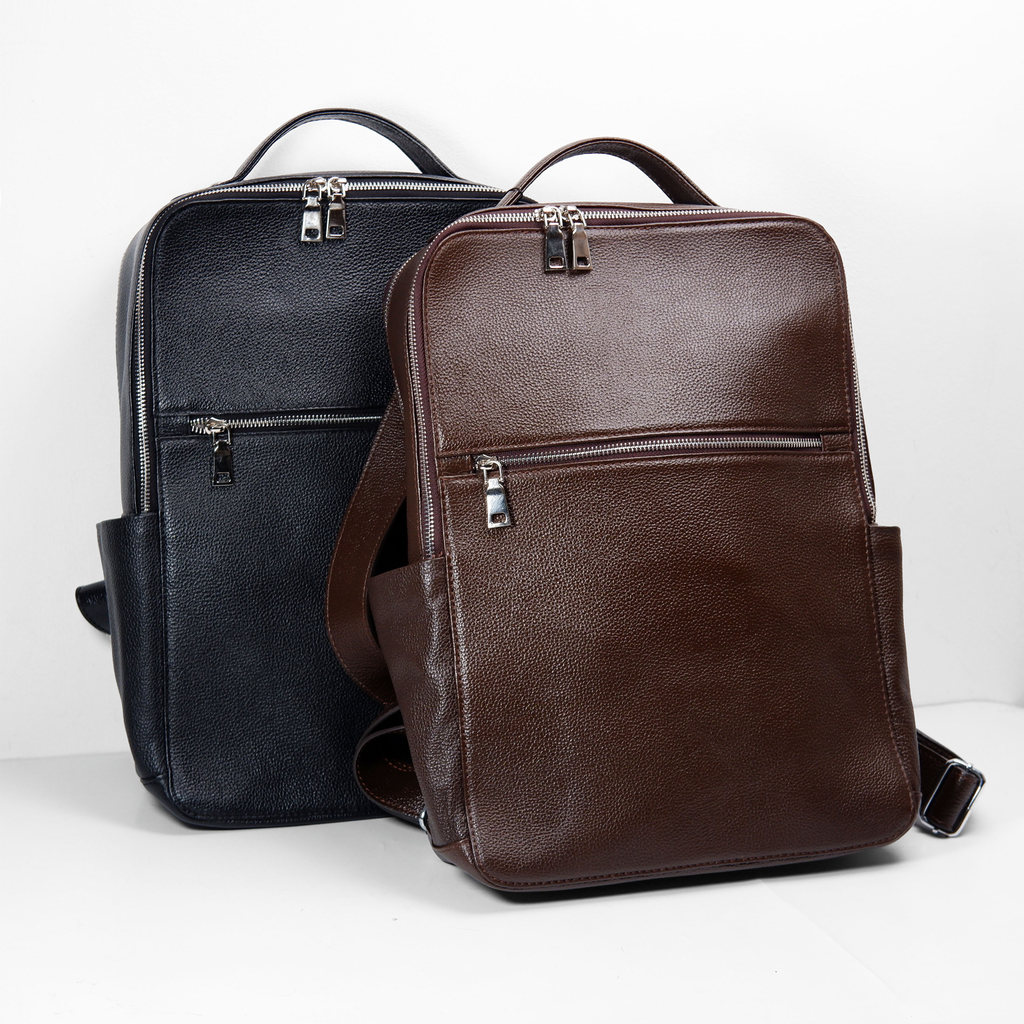 Sendy Leather TOKYO Tas Ransel Punggung Kerja Kulit Asli Pria Formal Fit For 14 Inch Laptop Backpack
