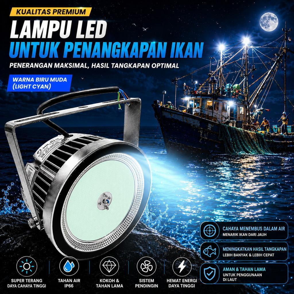 LAMPU IKAN CUMI SOROT KAPAL 1000W WATERPROOF IP68 / LAMPU KAPAL PENGUMPUL IKAN / LAMPU SOROT KAPAL P