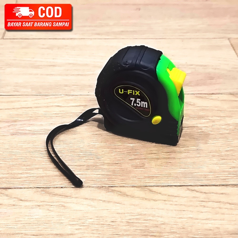 METERAN 7,5 METER PEGANGAN KARET / METERAN TUKANG BANGUNAN 7.5 METER