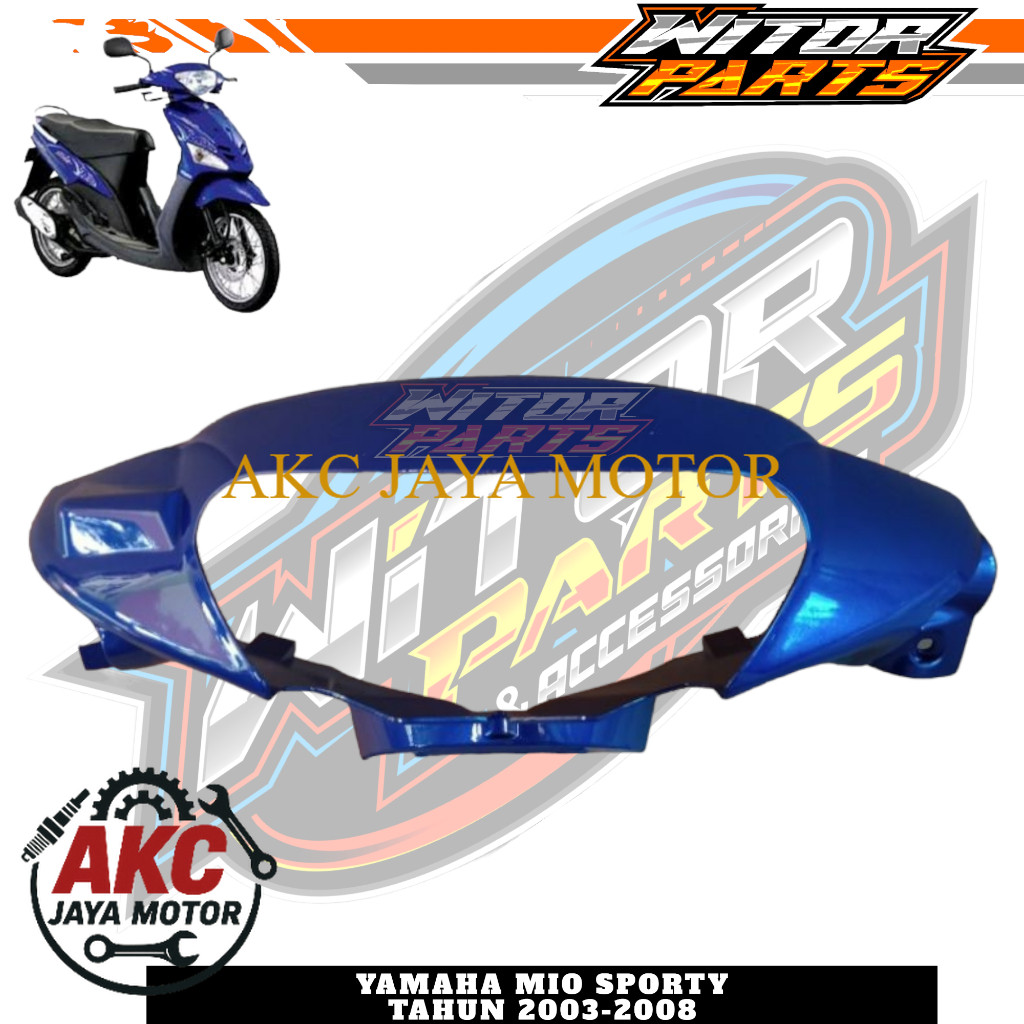 Batok Kepala Depan Mio Sporty Warna Biru Tua 2004 2005 2006 2007 / Batok Lampu Depan Mio Sporty Mio 