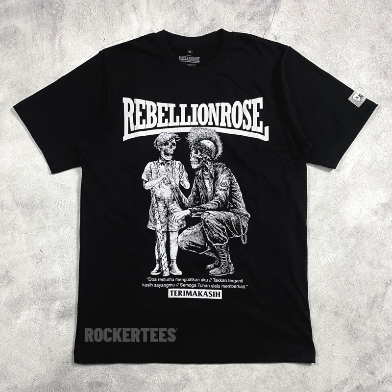 (COD) REBELLION ROSE - TERIMAKASIH | TSHIRT BLACK | OFFICIAL MERCHANDISE