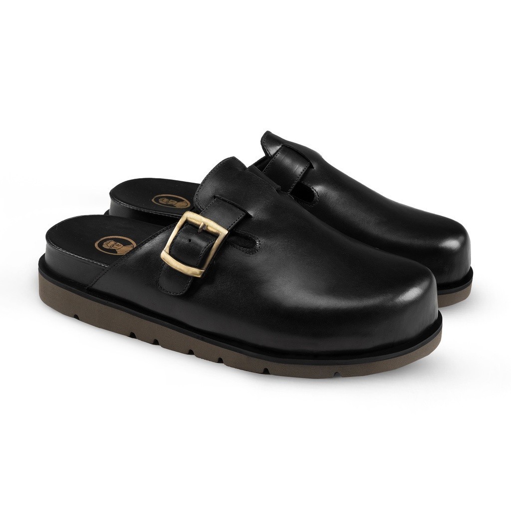 Juno Slippers Black- Nappa Milano - Sandal Unisex