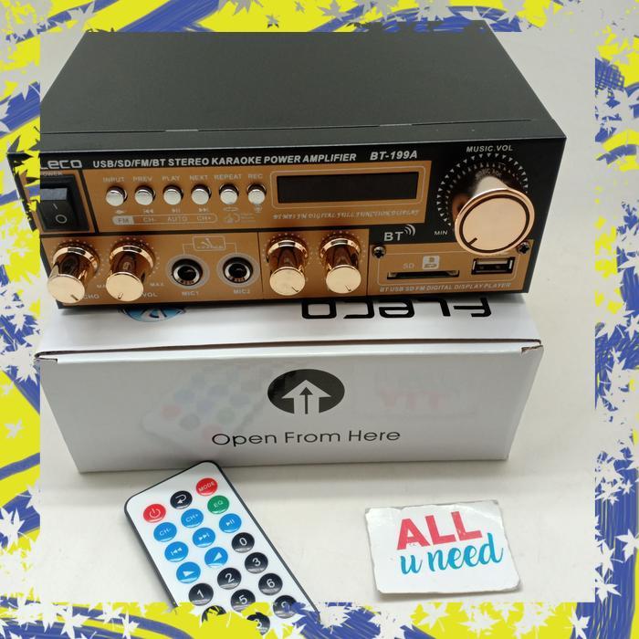 Amplifier Bluetooth Fleco BT-199A - Ampli Fleco 199A Amplifier Karaoke
