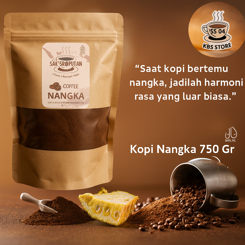 (kbs) Bubuk Kopi Nangka Madu 750 Gram manis harum Nangka mantap aroma buah Nangka bubuk kopi nangka 
