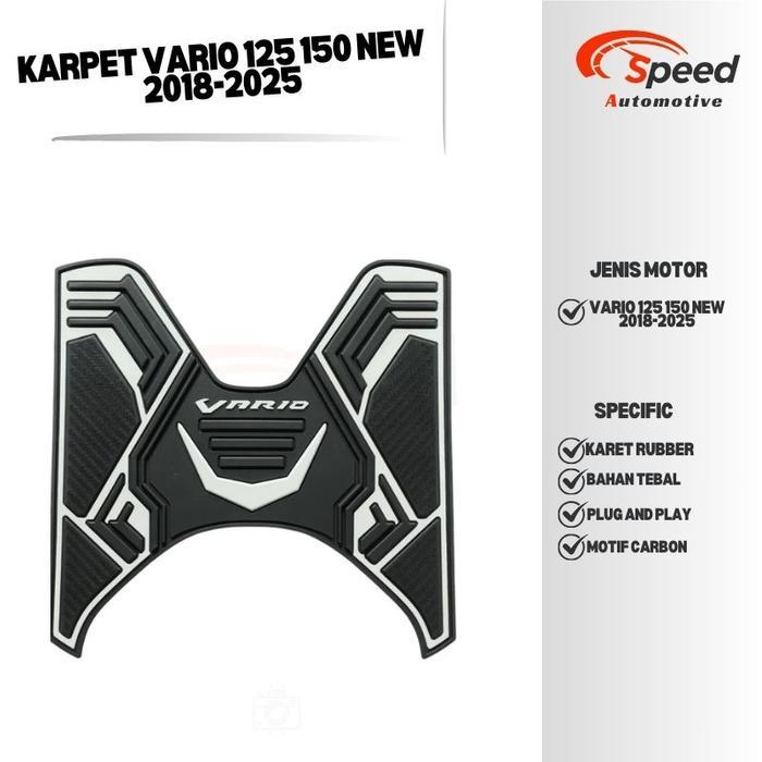 KARPET MOTOR VARIO 125 NEW VARIO 150 NEW 2018 2019 2020 2021 2022 2023 2024 2025 TATAKAN ALAS MOTOR 