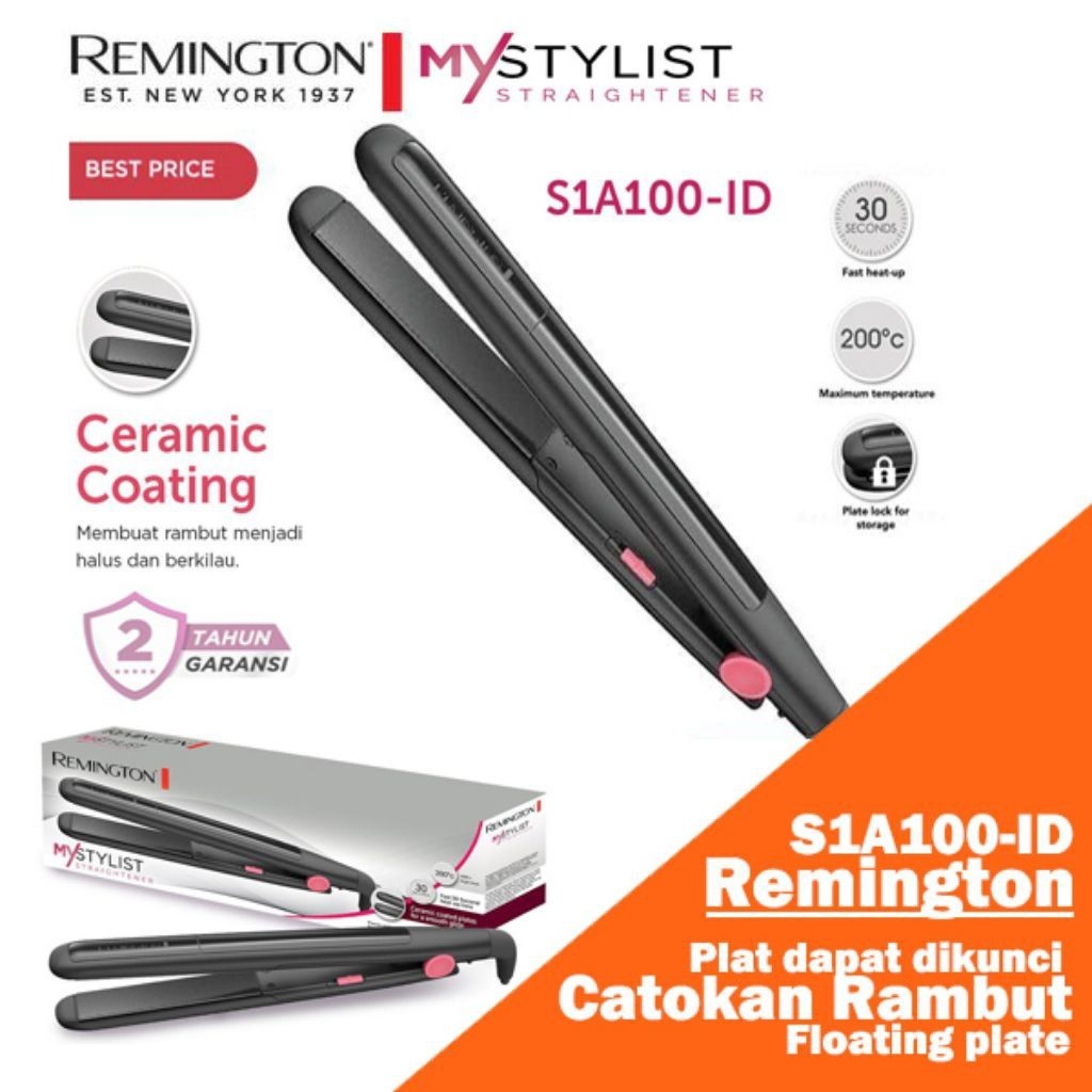 Remington Hair Straightener - SIA100 - Catokan Rambut Catok Pelurus Rambut