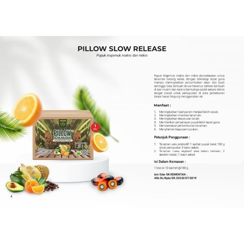 [GERATIS ONGKIR] PUPUK PILLOW SR - PUPUK SAWIT