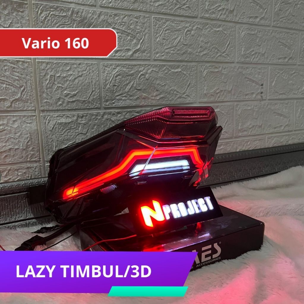 Stoplamp Lazy 3D/Timbul Vario 160 Led AES 1 Mode